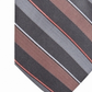 Ryan Seacrest Distinction Men's Braggs Striped Slim Silk Neck Tie Orange One Size