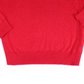 Ralph Lauren Men's Sweater Small Crewneck Wool Solid Red Size Small