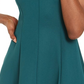 Donna Ricco Women’S Scuba Fit & Flare Dress Green Size 12