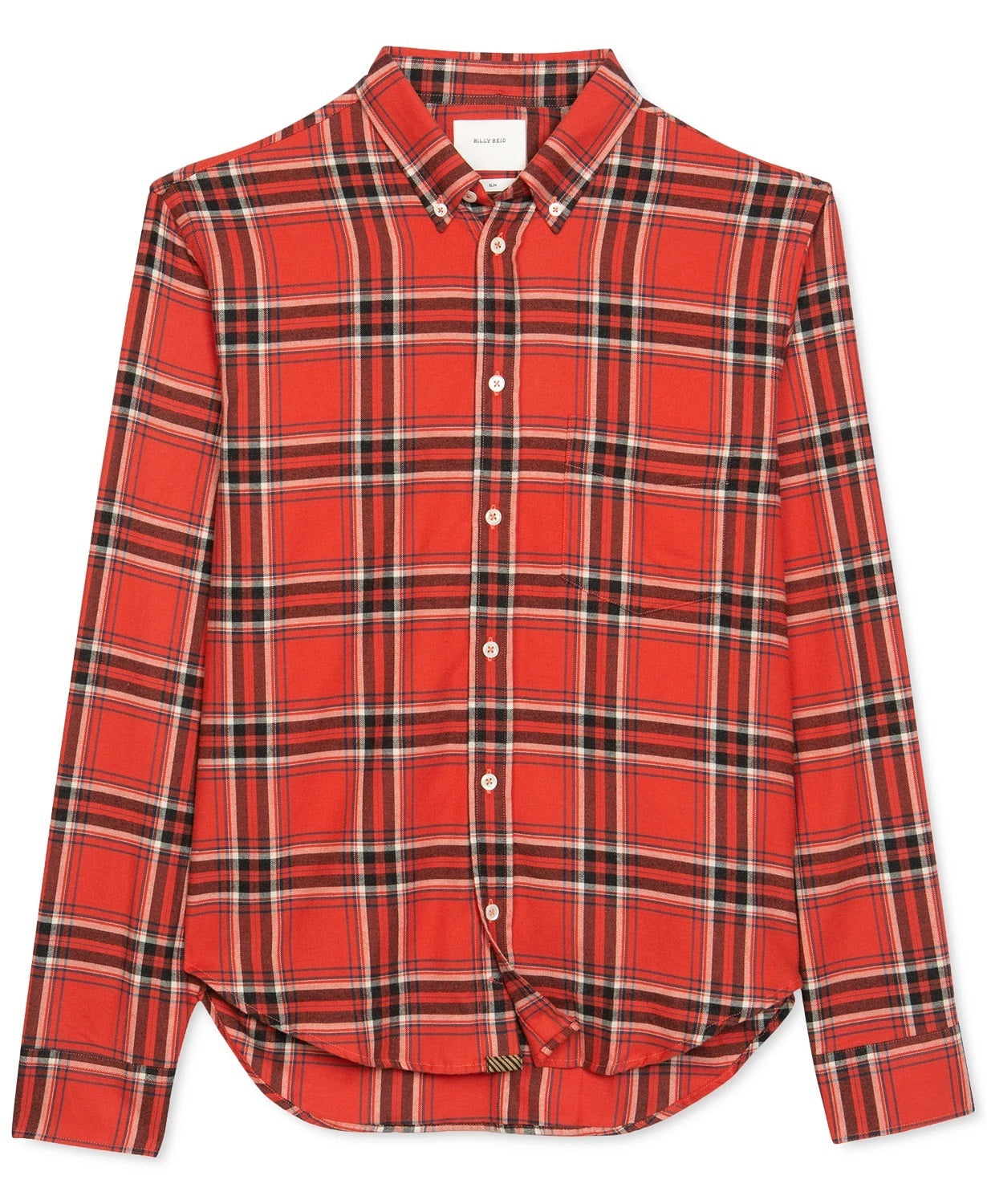 Billy Reid Men's Kirby Slim Fit Button-Down Sport Shirt Red Beige Size XX-Large