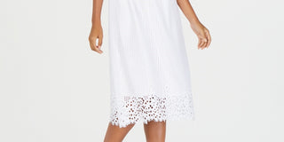 Alfani Women's Lace Midi Dress White Size 14 Petite