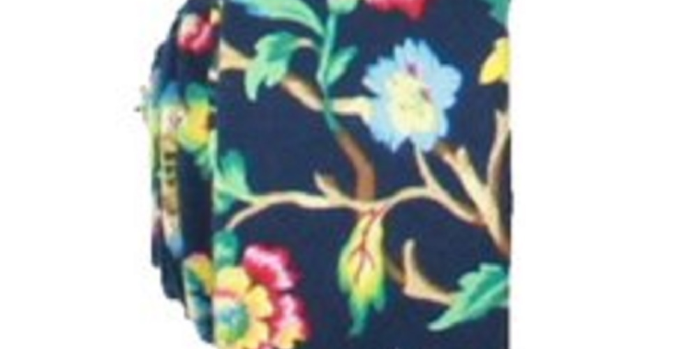 Bar III Men's Crown Floral Skinny Business Neck Tie Navy Size Regular