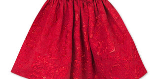 Rare Editions Baby Girl's Metallic Brocade Bow Dress Red Size 24MOS