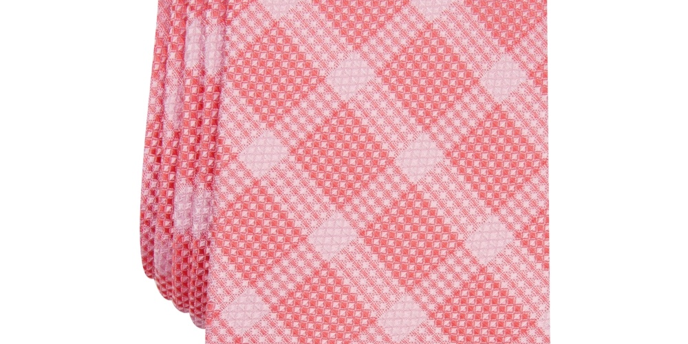 Alfani Men's Henderson Silk Blend Business Neck Tie Pink Size Regular