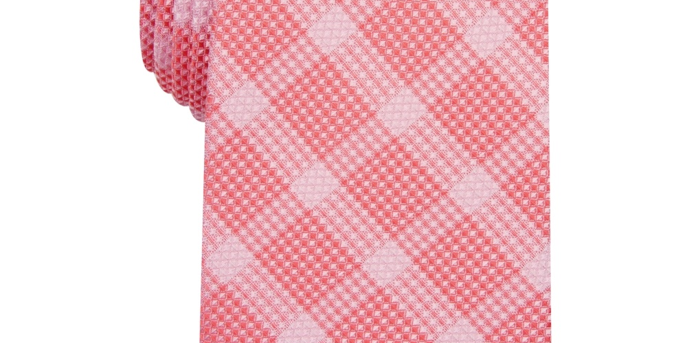 Alfani Men's Henderson Silk Blend Business Neck Tie Pink Size Regular