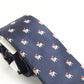 Bar III Men's Neck Tie Santa Pug Repeat Skinny Slim Navy Size Regular