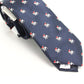 Bar III Men's Neck Tie Santa Pug Repeat Skinny Slim Navy Size Regular