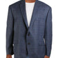 Ralph Lauren Men's Plaid Printed Wool Blazer Blue Size 46