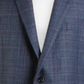 Ralph Lauren Men's Plaid Printed Wool Blazer Blue Size 46