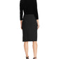 Ralph Lauren Women's Tie Velvet 3/4 Sleeve V Neck MIDI Evening Wrap Dress Black Size 12