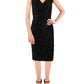 Ralph Lauren Women's Velvet Lace Sheath Dress Black Size 12