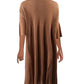 Free People Women's Making Waves Linen Blend Ribbed Cardigan Sweater Brown Size X-Small