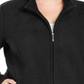 Karen Scott Women's Plus Zeroproof Fleece Athletic Jacket Black Size -0X