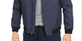 Alfani Men's Bomber Jacket Blue Size Medium