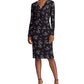 Ralph Lauren Women's Long Sleeve Knee Length Sheath Dress Black Size 12