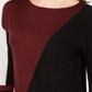 INC International Concepts Women's Colorblocked Sweater Wine Size Petite Large