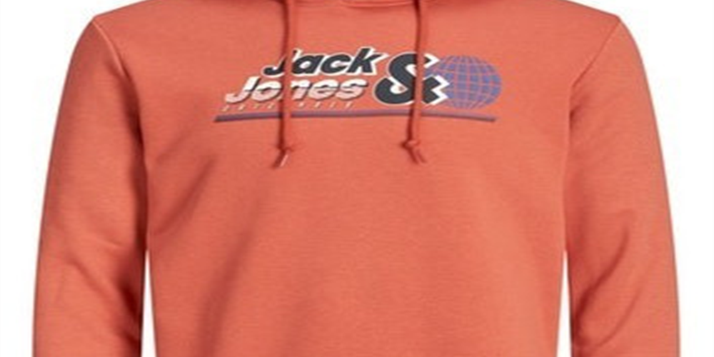 Jack & Jones Men's Herren Sweatshirt Orange Size Large