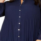 Alfani Women's Plus Pleated Completer Navy Size -0X