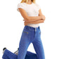 Free People Women's Zippered Pocketed Flare Jeans Blue Size 29