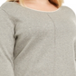 Karen Scott Women's Plus Cotton Roll Neck Sweater Gray Size 0X