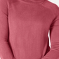 Karen Scott Women's Ribbed Long Sleeve Turtle Neck Sweater Pink Size Petite Small