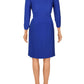 Ralph Lauren Women's Long Sleeve Above the Knee Dress Blue Size 10 Petite
