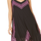 INC International Concepts Women's Printed Handkerchief Hem Dress Black Size Petite Small