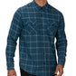 Hurley Men's Pitfire Plaid Shirt Blue Size Small