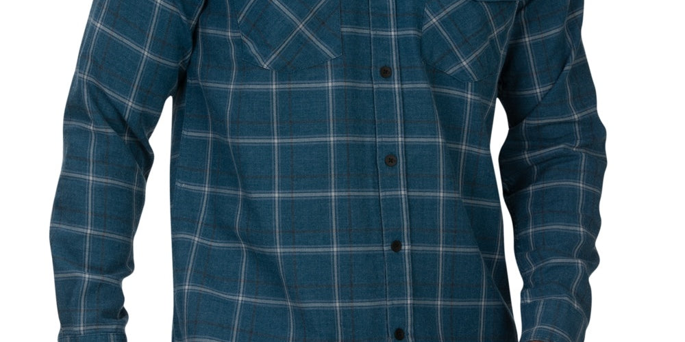 Hurley Men's Pitfire Plaid Shirt Blue Size Small