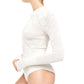 Free People Women's Whats the Pointelle Bodysuit White Size Medium