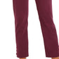 NY Collection Women's Straight Leg Pull On Pants Purple Size Petite Large