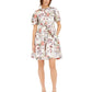 INC International Concepts Women's Cotton Floral Print Midi Dress White Size X-Large