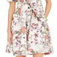 INC International Concepts Women's Cotton Floral Print Midi Dress White Size X-Large