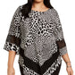 Alfani Women's Plus Size Printed Crochet Trim Top White Size 1X
