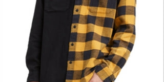 Levi's Men's Jackson Plaid Collar Button Down Shirt Black Size Large