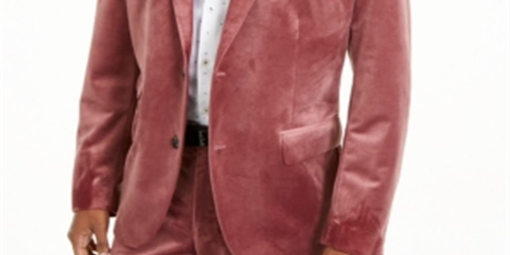 INC International Concepts Men's Slim Fit Blazer Pink Size XXX-Large