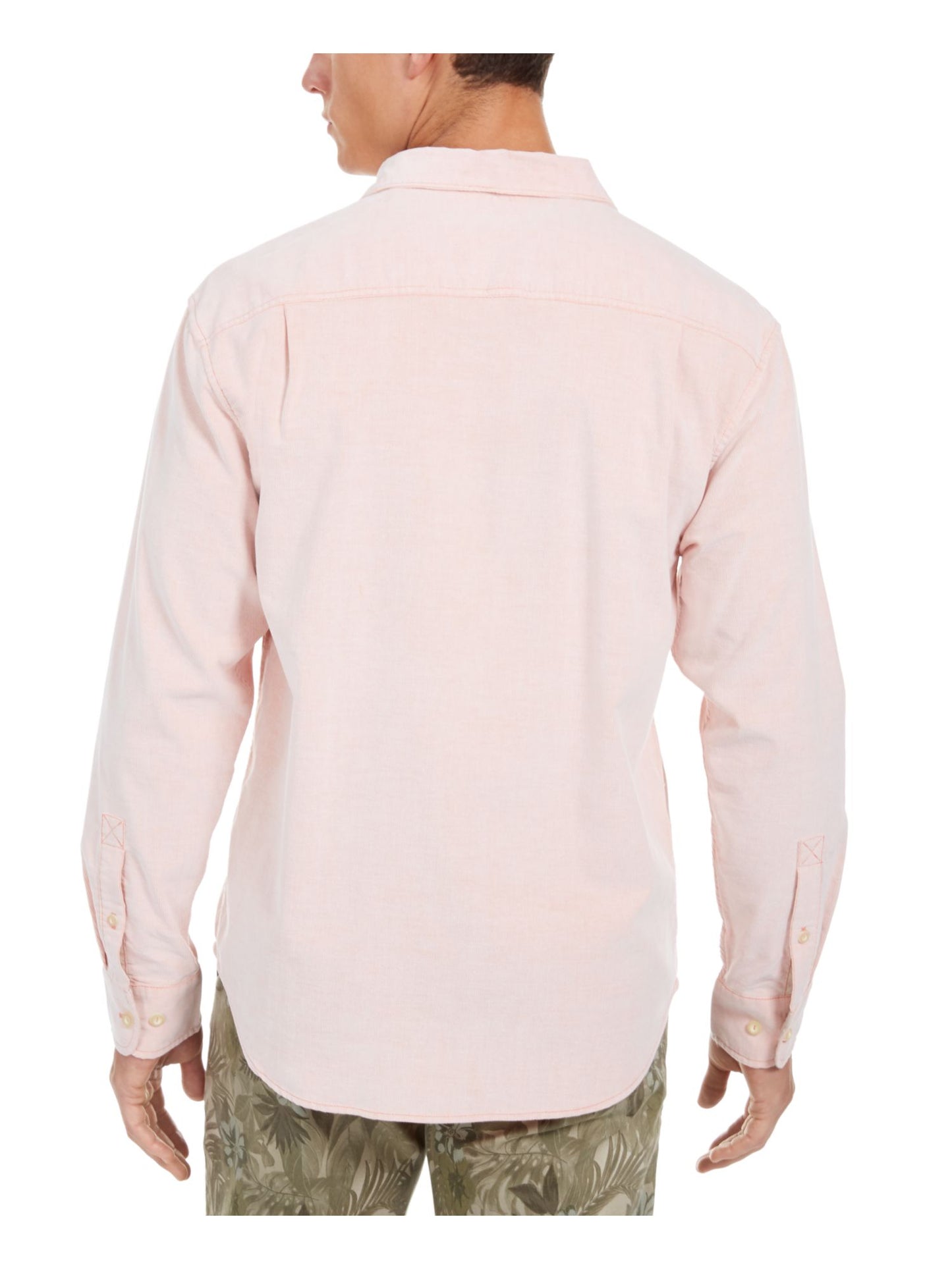 Tommy Bahama Men's Collared Classic Fit Dress Shirt Pink Size XXX-Large