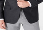 Ralph Lauren Men's Mini Grid Print Standard Fit Blazer Gray Size 38