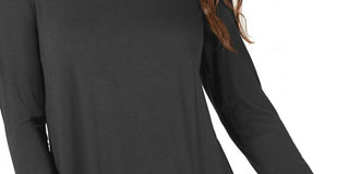 Alfani Women's Woven Back Top Gray Size XL