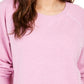 Style & Co Women's Contrast Stitched Sweatshirt Purple Size Small