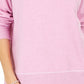 Style & Co Women's Contrast Stitched Sweatshirt Purple Size Small