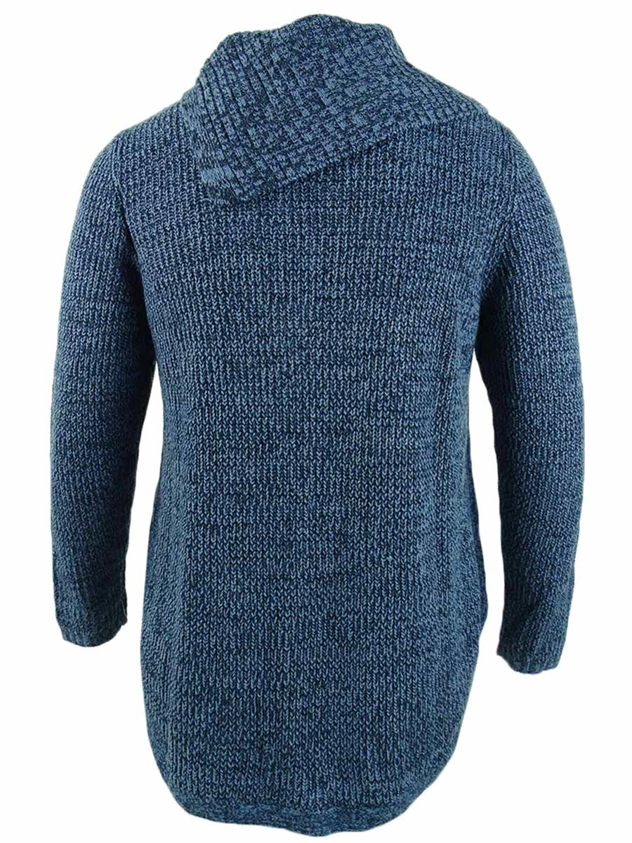 Style & Co Women's Button Trim Sweater Blue Size Petite X-Small