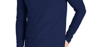 Alfani Men's Lightweight Ribbed Quarter Zip Pullover Blue Size X-Large