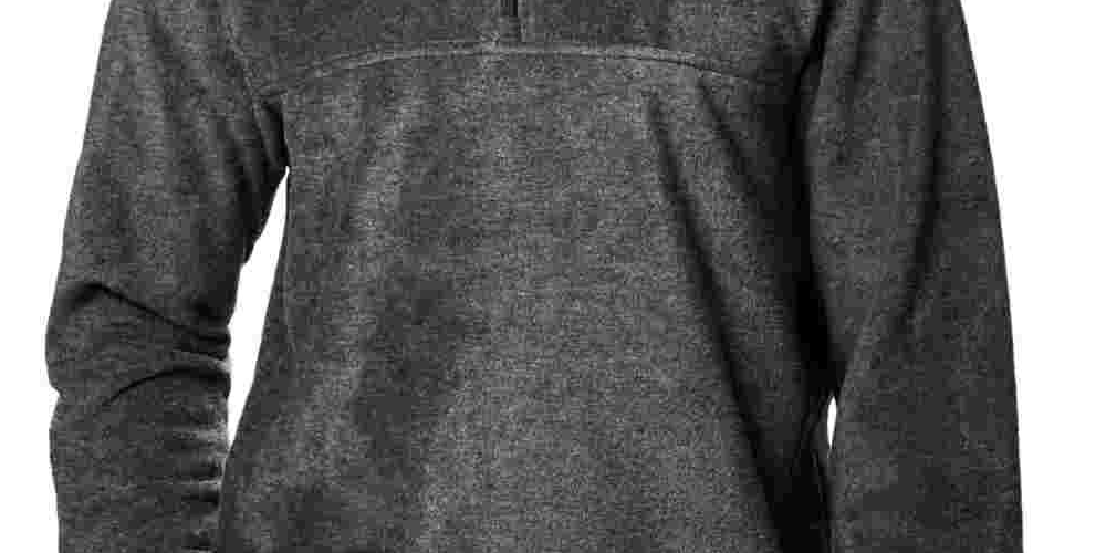 Columbia Men's Steens Mountain Quarter Zip Fleece Jacket Gray Size X-Large