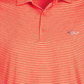 Attack Life by Greg Norman Men's Regular Fit Performance Stretch Feeder Stripe Polo Orange Size Large
