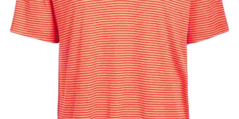 Attack Life by Greg Norman Men's Regular Fit Performance Stretch Feeder Stripe Polo Orange Size Large