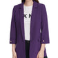 DKNY Women's Open Front Jacket Purple Size 2