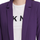DKNY Women's Open Front Jacket Purple Size 2