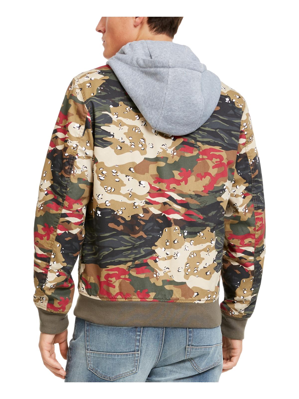 American Rag Men's Camo Cold Weather Bomber Jacket Brown Size Medium