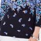 Karen Scott Women's Printed 3/4 Sleeve Sweater Blue Floral Size Petite S